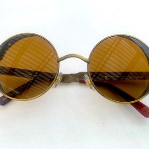 Steampunk glasses vintage style round